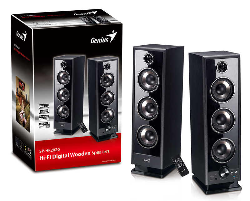 Genius Speaker Sp-Hf2020 Uk 100-240V, Black